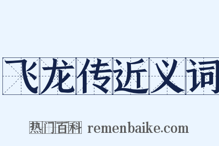 飞龙传近义词是什么意思的图片